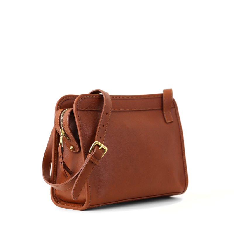 Blazer Shoulder Bag in smooth tumbled leather