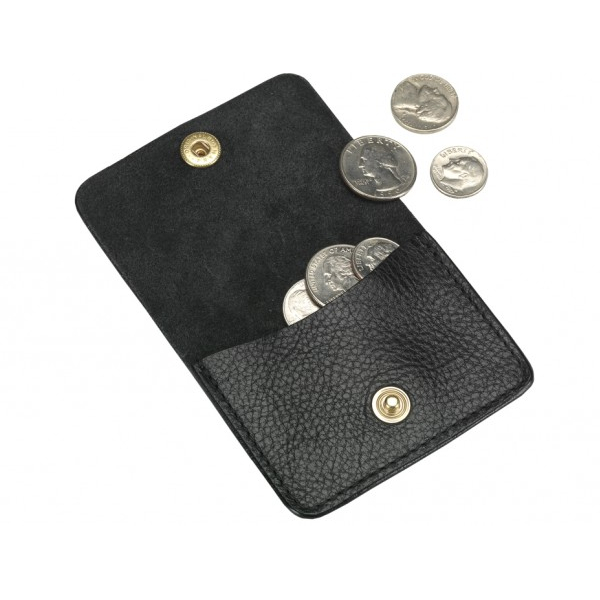 Coin Wallet in smooth tumbled leather