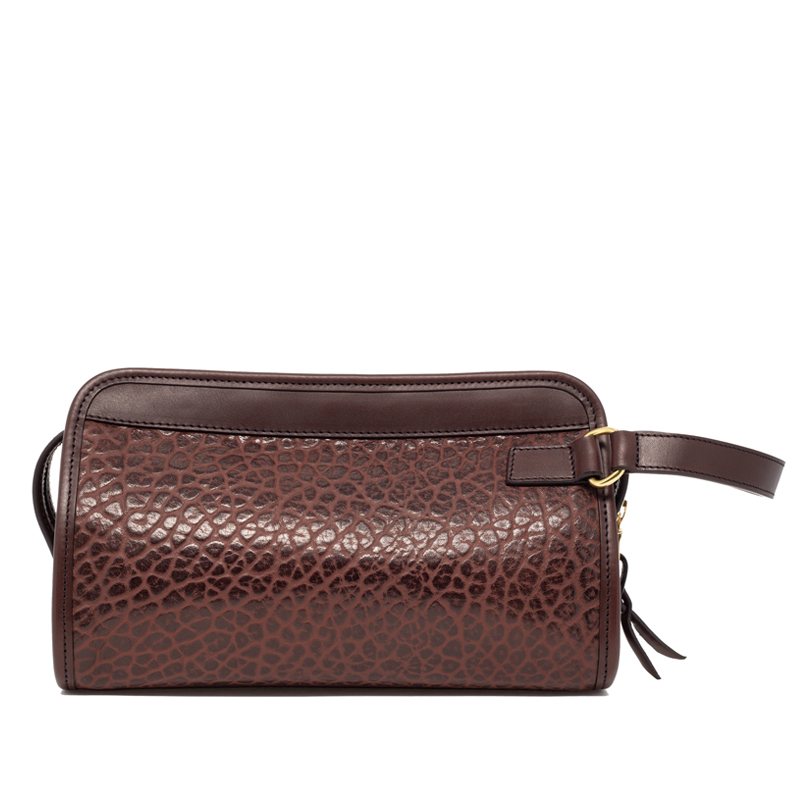Small Travel Kit in shrunken grain leather
